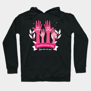 World Cancer day support Hoodie